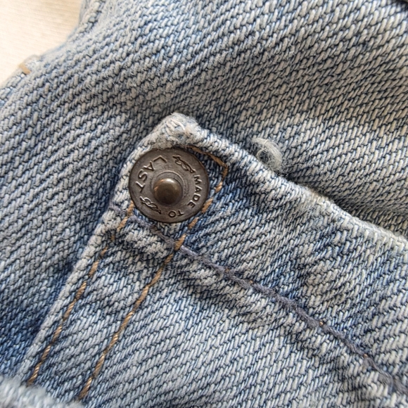 VTG 90s American Eagle Distressed Denim Mini Skirt Size 10 Dated 1999 - Picture 7 of 15